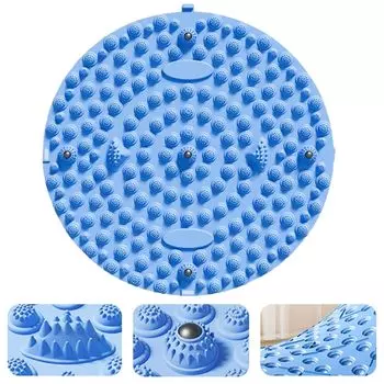 ZEZYXUFM Массажный коврик для ног Массажная подушка для ног Эргономичный дизайн Массажный коврик для релаксации ног Массажный коврик для точек давления на ноги Акупрессура синий