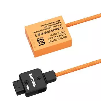 ZGCINE NP-W126 фиктивная батарея с разъемом D-Tap кабель питания длиной 60 см D-Tap к муляжу NP-W126 оранжевый