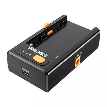 ZGCINE NPF-02 Переходная пластина для зарядного устройства серии NP-F с двунаправленным PD типа C чёрный