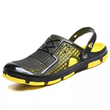 ZGZJYWM прозрачная обувь унисекс, летние мужские пляжные сандалии, полые тапочки, мужские вьетнамки, сандалии, уличные летние шанкла, дропшиппинг 40