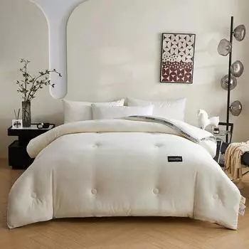 Жаккард из сырого хлопка соя от студенческого общежития спальня четыре сезона утолщенные зимнее одеяло является основным четыре сезона одеяло