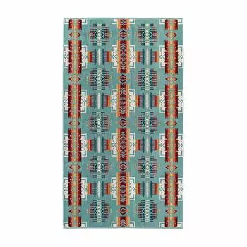ЖАККАРДОВОЕ ПОЛОТЕНЦЕ Pendleton XB233 Chief Joseph Aqua F (Пендлтон)