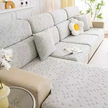 Жаккардовая бархатная подушка для дивана, универсальный эластичный универсальный чехол для дивана на все времена года, новый стиль, чехол для дивана с защитой от кошачьих царапин для ленивых людей S
