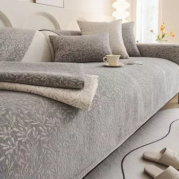 Жаккардовая диванная подушка из синели, четырехсезонная ткань, противоскользящая подушка, простая современная мебель для дома, подушка для дивана 70x70cm 1pcs