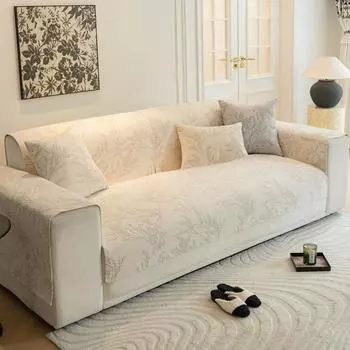 Жаккардовая диванная подушка из синели, Нескользящий чехол, полотенце, универсальный кожаный чехол на четыре сезона, тканевый чехол для дивана 70*70cm