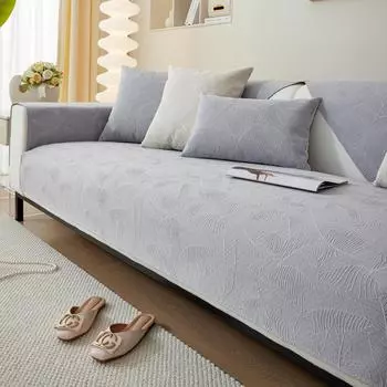 Жаккардовая диванная подушка из синели, универсальная легкая, роскошная, современная, простая подушка, нескользящая ткань для дивана 70X70