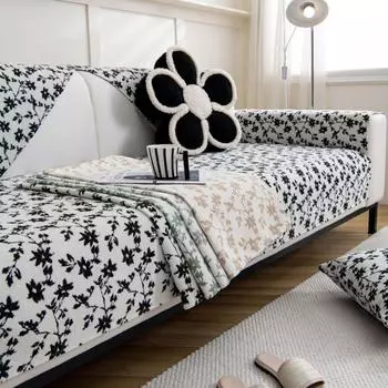 Жаккардовая подушка для дивана Gardenia для гостиной, чехол для дивана в скандинавском стиле, нескользящий чехол для дивана из синели, полотенце для дивана, защита дома 70x70cm 1pcs