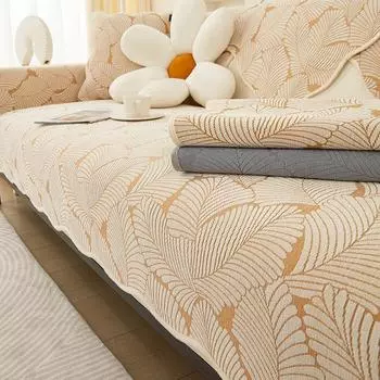 Жаккардовая подушка для дивана из синели, легкая роскошь и простота, современный нескользящий универсальный чехол для четырех сезонов, чехол для дивана, чехол для подушки, утолщенное полотенце 70*70cm