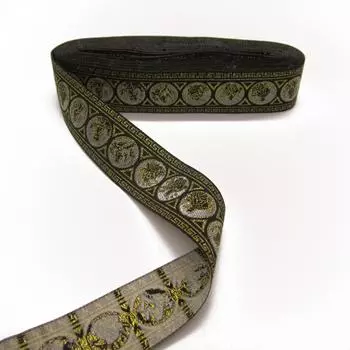 Жаккардовая тесьма 3,3 см Поставка Кружево Этнический стиль Древний костюм Вышивка Кружево Аксессуары для одежды picture color