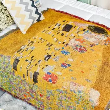 Жаккардовое гобеленовое одеяло для дивана, полотенце, пылезащитное одеяло с полным покрытием, диванное одеяло 90*131