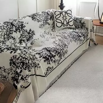 Жаккардовое полотенце для дивана из синели, универсальный чехол для дивана Four Seasons, не царапающий чехол для дивана, полностью завернутый чехол, подушка для дивана с полным покрытием 180*130cm