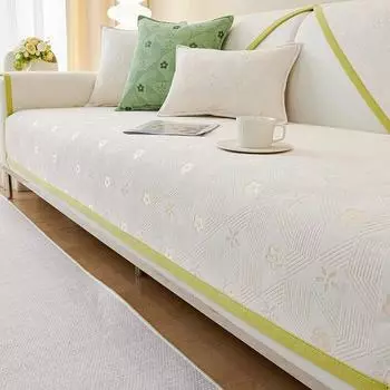 Жаккардовое полотенце для дивана с вышивкой, четыре сезона, универсальная противоскользящая подушка для дивана для гостиной, кресло, диван, чехлы на спинку 70x70cm 1pcs