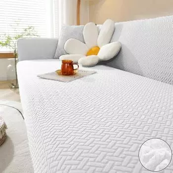 Жаккардовые эластичные чехлы для диванов, геометрическое кресло, вязаный диван, чехлы, защита для стула для гостиной, L-образная форма 1 Seater 90-140cm