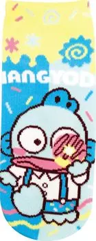 Жаккардовые носки с героями мультфильмов Sanrio Hangyodon Donuts для взрослых и женщин JGS0824 [J s Planning] (22-24см)