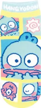 Жаккардовые носки с персонажами Sanrio Hangyodon Tile для взрослых и женщин JGS0825 [J s Planning] (22-24см)