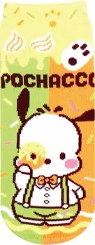 Жаккардовые носки с персонажами Sanrio Pochacco Donuts для взрослых и женщин JGS0826 [J s Planning] (22-24см)