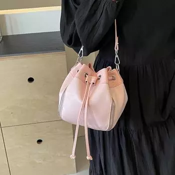 Жаккардовые сумки-ведра для женщин, роскошные дизайнерские универсальные сумки через плечо с завязками, элегантная женская сумка на плечо для вечеринок