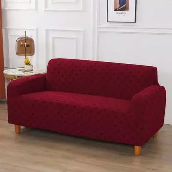 Жаккардовые толстые эластичные чехлы для дивана, чехлы для гостиной, эластичное кресло, угловой чехол для дивана, 1/2/3/4/5 местный L-образный 1 SEAT (90-140CM)
