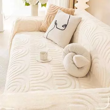 Жаккардовый бархатный диван, интегрированный зимний плюшевый полностью покрытый диван, подушка, нескользящий чехол для дивана, одеяло 180*130cm