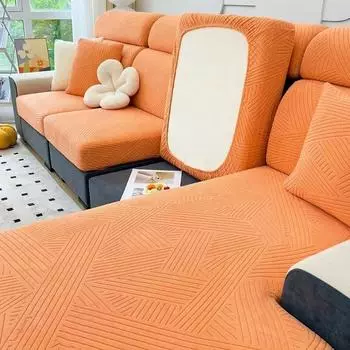 Жаккардовый чехол для дивана, эластичный чехол для дивана, защита для мебели для домашних животных, моющийся съемный чехол для подушки сиденья дивана Headrest cushion(S)