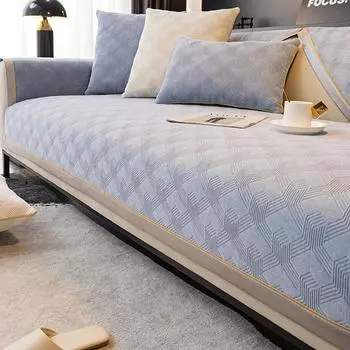 Жаккардовый чехол для дивана из синели, нескользящий однотонный чехол для дивана в скандинавском стиле, универсальная подушка, подлокотник, спинка, полотенце 70x70cm 1pcs