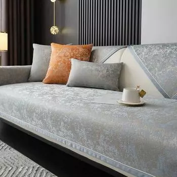 Жаккардовый чехол для дивана из синели, универсальный чехол для подушки на сиденье дивана, Нескользящий чехол для дивана, чехол для полотенец, чехол для дивана для гостиной, полотенца для дивана 70x70cm 1pcs