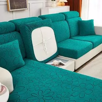 Жаккардовый чехол для дивана с цветком солнца, эластичные чехлы для дивана для гостиной, чехол для дивана, чехол для стула, дивана, домашний декор Normal Size (S)-1pc