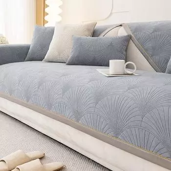 Жаккардовый чехол для дивана с гребешками, детский коврик для домашних животных, нескользящий чехол для дивана, защитный чехол, универсальное полотенце для дивана для декора гостиной 70x70cm 1pcs