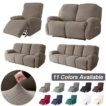 Жаккардовый чехол для дивана с откидной спинкой, эластичный чехол для кресла с откидной спинкой для дома, гостиной, расслабляющий чехол для кресла для ленивого мальчика, 1/2/3/4 места 1 Seater