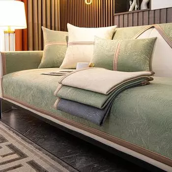 Жаккардовый чехол для дивана, защитный коврик для домашних животных, собак, нескользящий чехол для дивана, четырехсезонное универсальное полотенце для снятия дивана для гостиной 70x70cm 1pcs