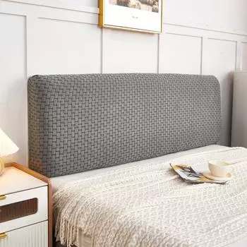 Жаккардовый чехол для изголовья кровати, чехол для изголовья кровати, толстый эластичный чехол для кровати, защита спины от пыли, чехлы для гостиничных номеров for 1.4-1.7m синий