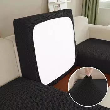 Жаккардовый чехол для подушки на сиденье дивана для гостиной, защита для детской мебели с домашним животным, Т-образный чехол для дивана, эластичный чехол на сиденье кресла Normal Size (S)-1pc