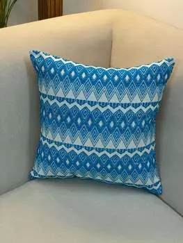 Жаккардовый чехол для подушки ручной работы - 16*16 дюймов