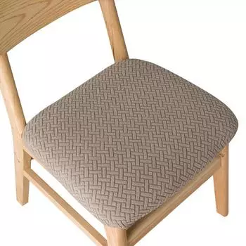 Жаккардовый чехол на стул, чехол на сиденье стула для столовой, съемный моющийся эластичный чехол для подушки на обеденный стул, чехол