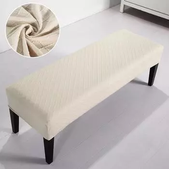 Жаккардовый чехол с ромбом для спальни, столовой, стрейч, домашний декор, чехлы на стулья для макияжа, анти-грязное длинное сиденье, защита 1 piece верблюд