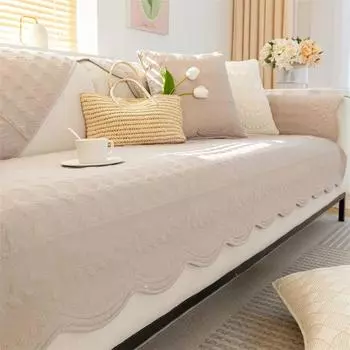 Жаккардовый диван-подушка коврик для гостиной хлопковый Г-образный диван полотенце чехол против грязи домашние животные детский диван чехол защита дома 70x70cm 1pc A