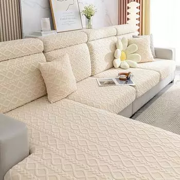 Жаккардовый флисовый чехол для дивана, универсальный универсальный эластичный чехол для дивана, универсальный чехол для дивана на четыре сезона, против кошачьих царапин S