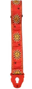 Жаккардовый гитарный ремень с замком RED Lock Perri s TWSPL-6831 SUNS/With Perri s