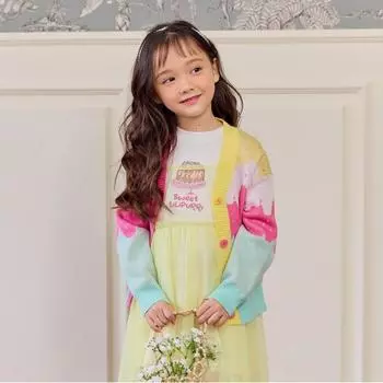 Жаккардовый кардиган Lilypuri Sweet Pink Pink/110