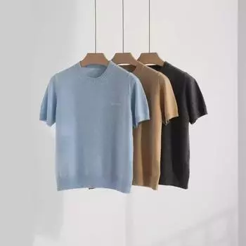 Жаккардовый кардиган с круглым вырезом, бросающий вызов возрасту: Модные линии, универсальный стиль, новинка 2024 года Small небесно-голубой