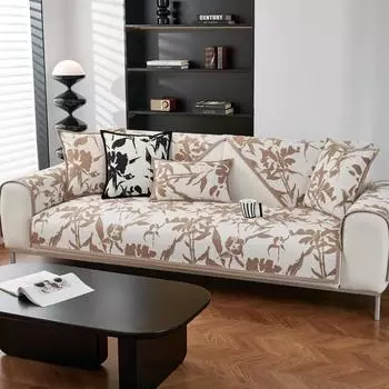 Жаккардовый синельный диванный коврик для гостиной, универсальная геометрическая подушка для дивана, нескользящий диван, подлокотник, спинка, чехол для дивана 60x60cm 1pcs