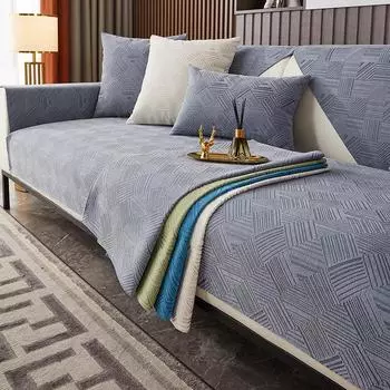 Жаккардовый синельный коврик для дивана-полотенца для гостиной, нескользящий чехол для дивана, секционные диванные подушки, чехлы, защита для мебели 70x70cm 1pcs