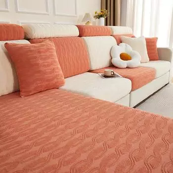 Жаккардовый утолщенный чехол для подушки на сиденье дивана, эластичный регулируемый съемный чехол для дивана для гостиной, защита для мебели для домашних животных и детей 1pc Back cover S
