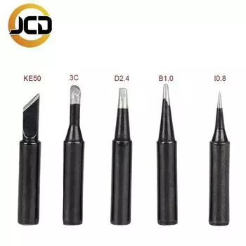 Жало для паяльника JCD, 5 шт./компл., 900M-T, бессвинцовое паяльное жало из чистой меди, подходит для паяльной станции 908S, железное жало медный