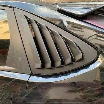 Жалюзи на заднее окно автомобиля, боковые фурмы, жалюзи, вентиляционные отверстия за жалюзи, декоративные детали для Ford Focus MK2 2005-2013, хэтчбек 4D матовый черный