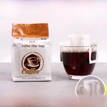 Zhanfei 50 штук в упаковке японских фильтровальных пакетов для капельного кофе - пищевая фильтровальная бумага для кофе 556 filter bags, 50 pieces прозрачный