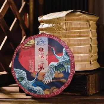 Zhang Jia San Team Высококачественный чай пуэр Сырой чай 2018 г., сухое хранение, 357 г/12,59 унций