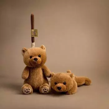 Zhangzhongbao Новая Милая Маленькая Кукла Медведь Творческий Плюшевый Подвесной Игрушка Кукла Медведь Тедди Подарок На День Рождения [Lying Position 22cm; Sitting Position 15cm]