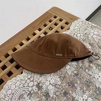 Zhao Ruth шерстяная шляпа-ведро женская осень и зима простая крышка для лица универсальная интернет-знаменитость утиный язык шляпа для бассейна прилив бренд досуг M56-58cm чёрный