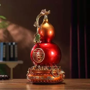 Zhaocai Привлечение Богатства Тыква Сокровище Горшок Украшения Китайские Украшения Домашний Винный Шкаф Декор Подарок Открытие Новоселья
